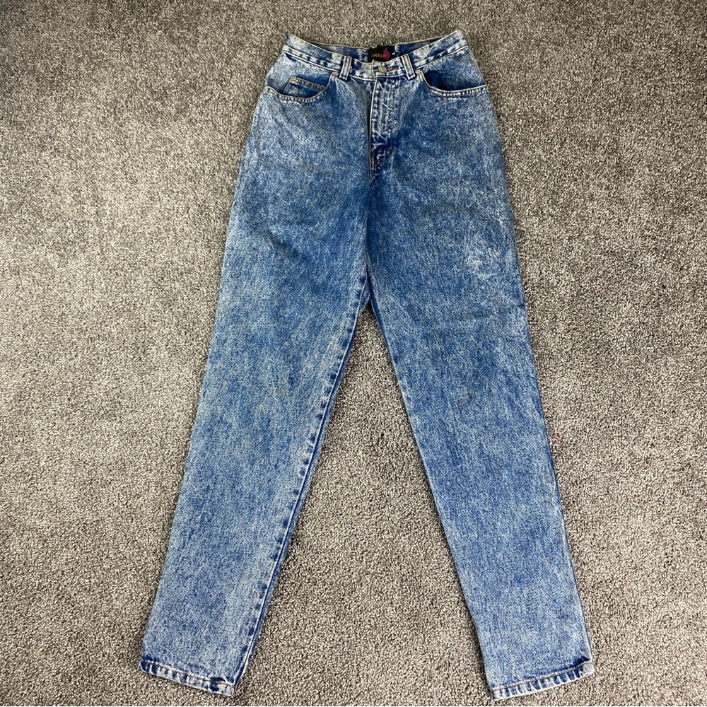 Sasson Vintage 80’s Jeans Acid Wash Blue 100% Cotton Size 6